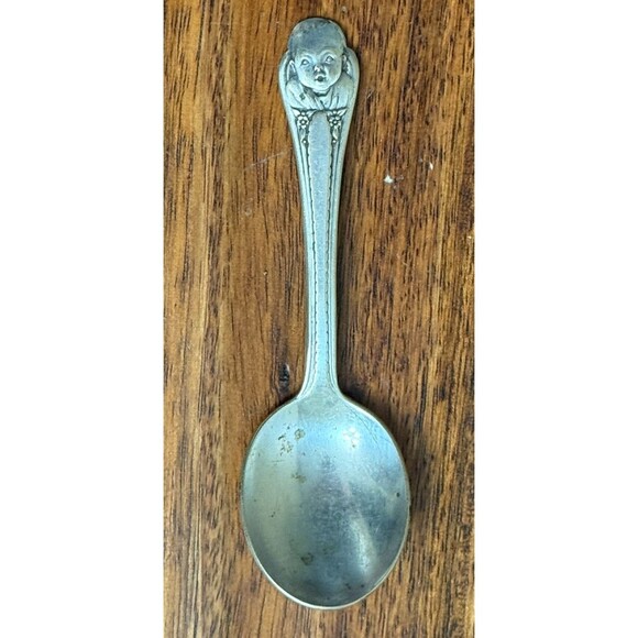 Vintage Gerber's Baby Spoon Winthrop Silver Plate Infant Flatware USA Made - Picture 1 of 5